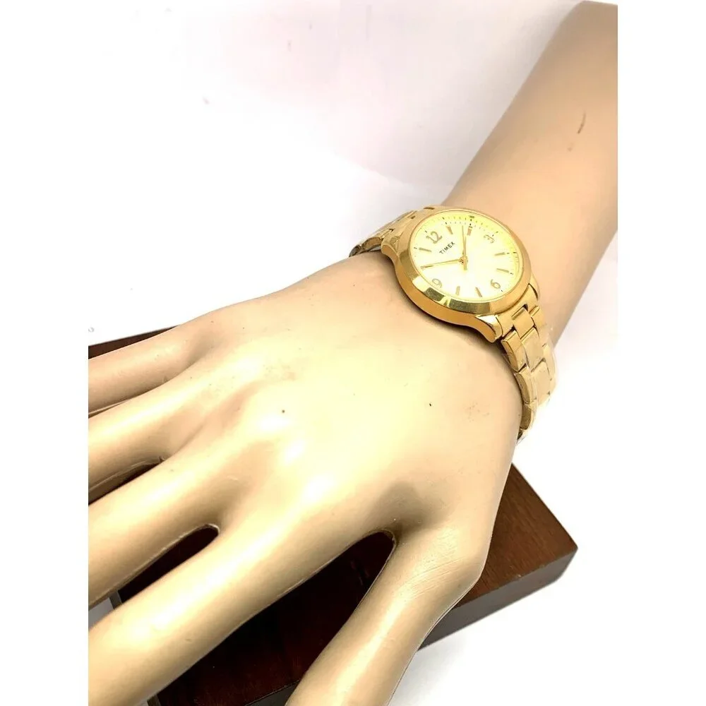 Timex Women's Watch TW2V36000 Quartz Gold Stainless Steel 32mm